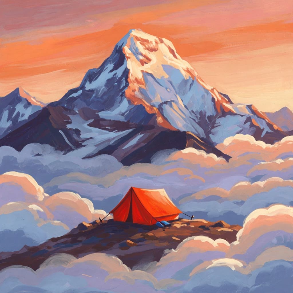 Cover painting for Peak Performance